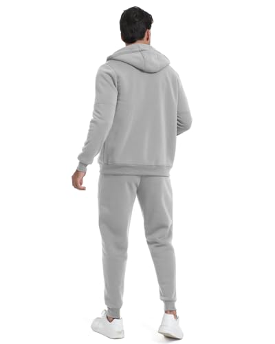 Men's Sweat Suits Jogging Tracksuit 2 Piece Set Casual Athletic Long Sleeve Hoodie Outfit3