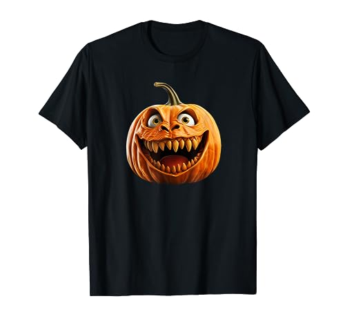 Graphique d'Halloween drôle de citrouille folle T-Shirt