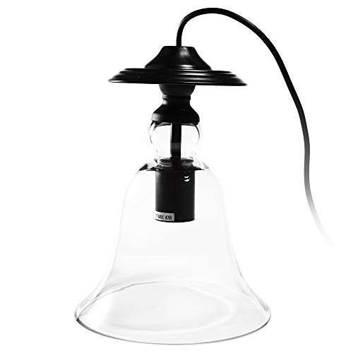 Suspension entonnoir en verre clair pour éliminer les zones d'ombre de votre vieux plafonnier