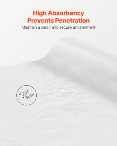 VEVOR Ärzterolle, 457 mm x 68,58 m, Liegenabdeckung (12er-Pack), Einweg Liegenrolle, Medirolle ideal für Spas, Kindertagesstätten, Ärzte, Chiropraktiker, Untersuchungs- & Massagetische, weiß