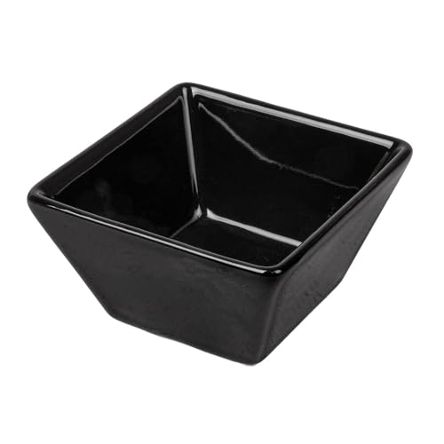 12 unités - Ramequins 60 ml 6,4 x 3,5 cm noir porcelaine