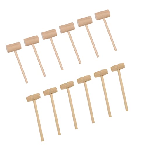 BRIGHTFUFU 20Pcs Solid Mini Hammers Mallet for Cake Decorating Home Use Play for Crab Opening Pounding Includes Hammers