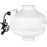 MIDCVFRUN 3 inch Radon Fan, 2 speed 240/170CFM Radon Mitigation System Quickly Mitigate Radon Quiet and Energy Efficient IP67 Waterproof Indoor Outdoor Installation