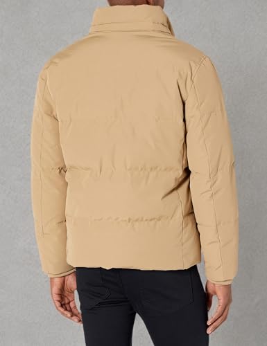 Image of Cole Haan Men's Short Down Parka With Hooded Down Coat