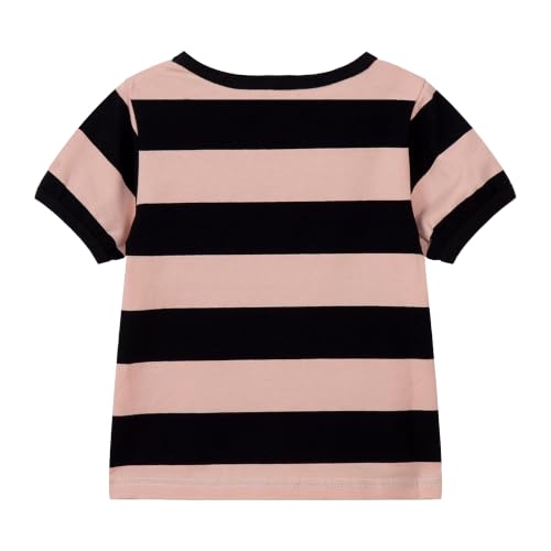 Image of Mud Kingdom Boys Girls T-Shirts Rainbow Stripe Cotton Unisex Top