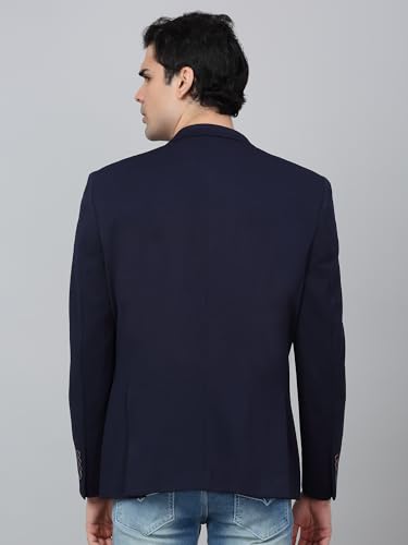 Image of Cantabil Self Design Full Sleeves Notch Lapel Casual Blazer for Men | Casual Blazer for Men | Men Blazer for Casual (P MBZC00069)