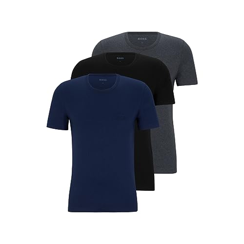 BOSS 3-Pack Crew Neck Cotton Jersey T-Shirts