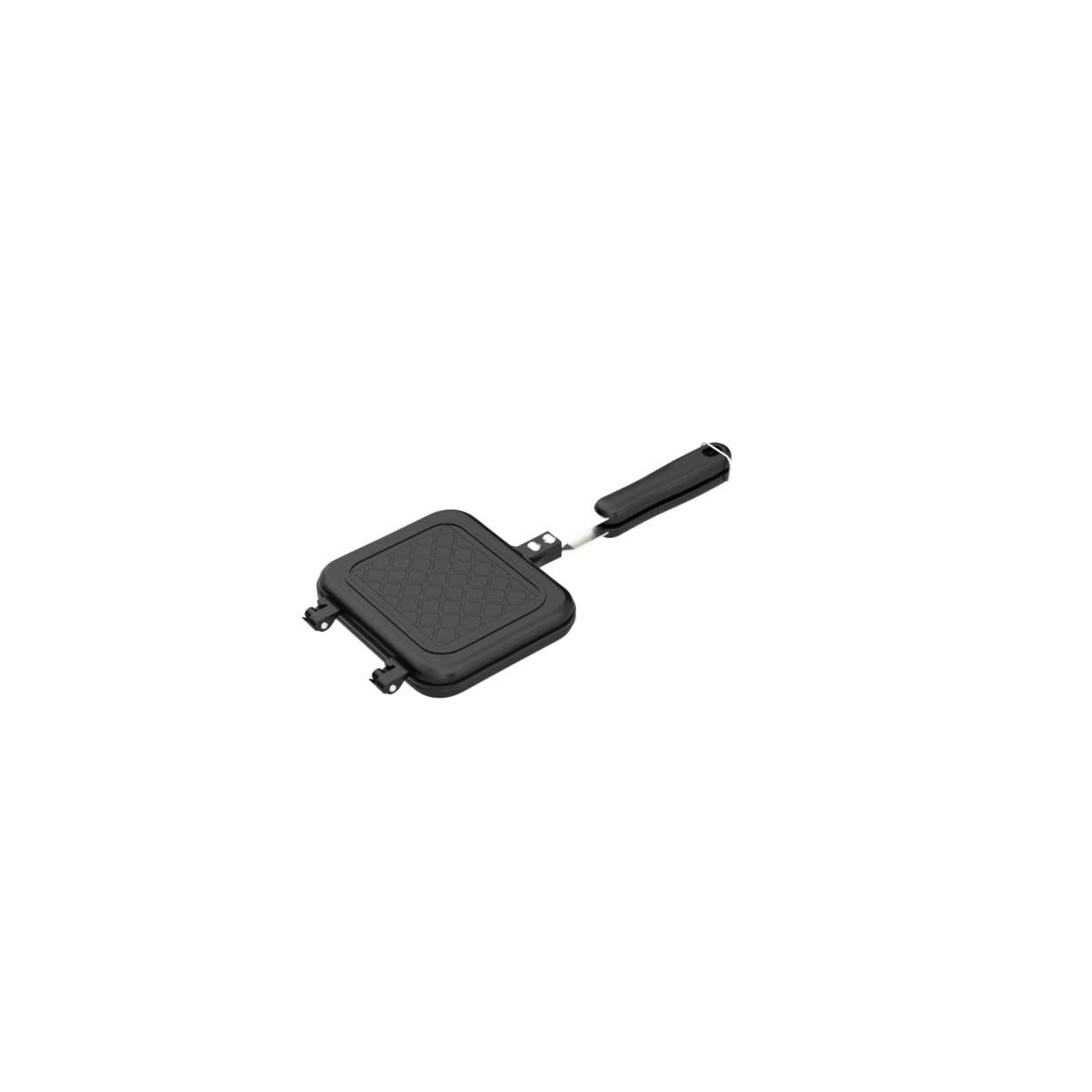 Sandwich a la parrilla Panini Maker Mini waflera Panini Hot Sandwich Maker Pan antiadherente de doble cara Sartén para el hogar Cocina Máquina de desayuno 4
