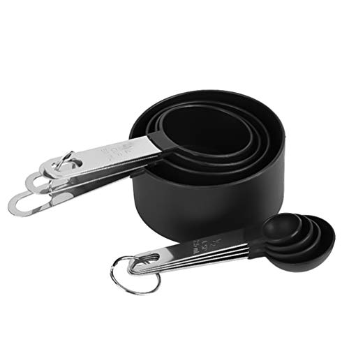 Colheres medidoras de aço inoxidável Cabilock 8 peças para café leite em pó, frutas em pó