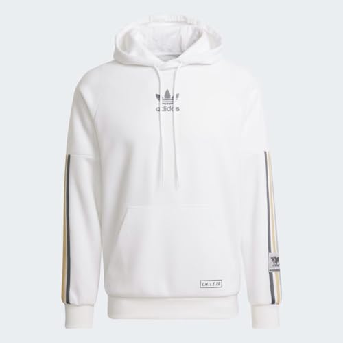 Adidas Men's Chile 20 Pullover Hoodie Sweatshirt, White2