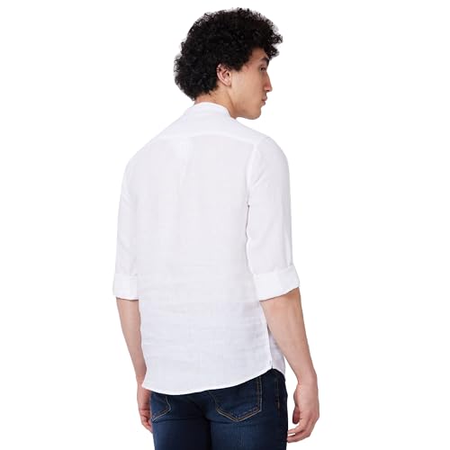 Image of Spykar Men's Regular Fit N /A Full Sleeve Solid Casual Shirts