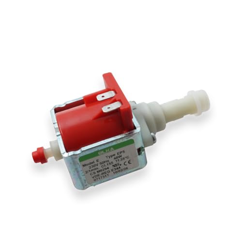 Distri+ - Bomba Ulka EP5 para cafetera (230/240 V, 50 Hz, 48 W, 15 bares, 650 cm3/min, compatible con Delonghi, BOSCH - CO5132106900-481236018581 - MS-0A01983-7922 97037 0