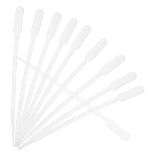 FUNOMOCYA 100pcs Plastic Droppers Squeeze Bottle Droppers Liquid Pipettes Science Lab Easy to Use