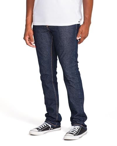 Volcom Men's V Vorta Stretch Denim Pant-Slim Fit, Comfortable & Flexible, Durable Cotton Blend Jeans for Casual or Everyday Wear, V Rinse3