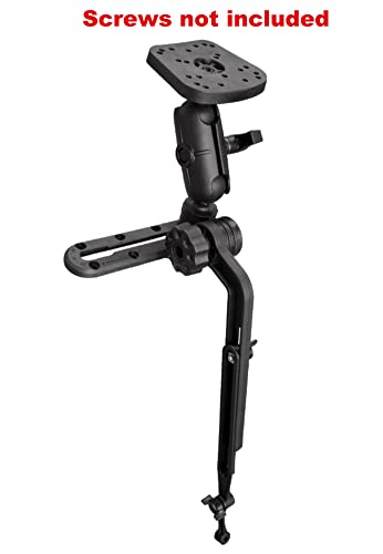 Kayak/Sup Transducer Mounting Arm With Marine Electronics Fish Finder Base Adapter Ball Mount, Compatible With Scotty, Lowrance, Garmin Fish Finder #TOP1