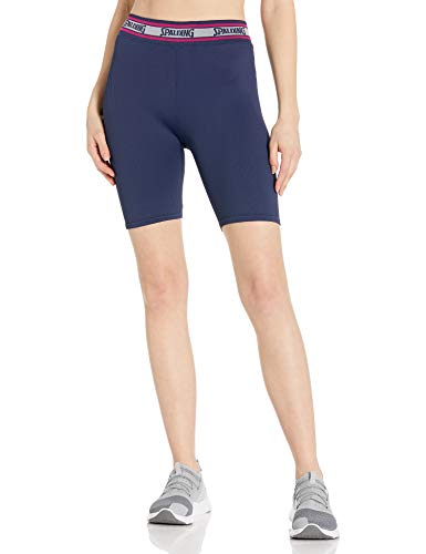 Short de motard femme Spalding Varsity anti frottement et opaque