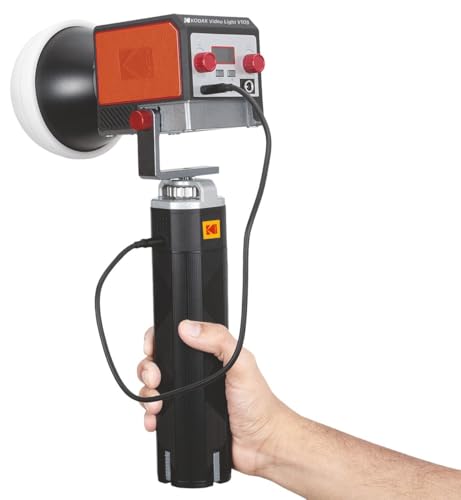 Image of KODAK V105 Video Light with Energy Bar & Adjustable Color Temp 2800K-6800K|90 CRI |Power Supply Type-C Port|3 Lighting Effects|Ideal for Photography & Videography|100 Watt