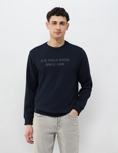 Image of U.s.Polo Association Men's Brand Embossed Regular fit Sweatshirt