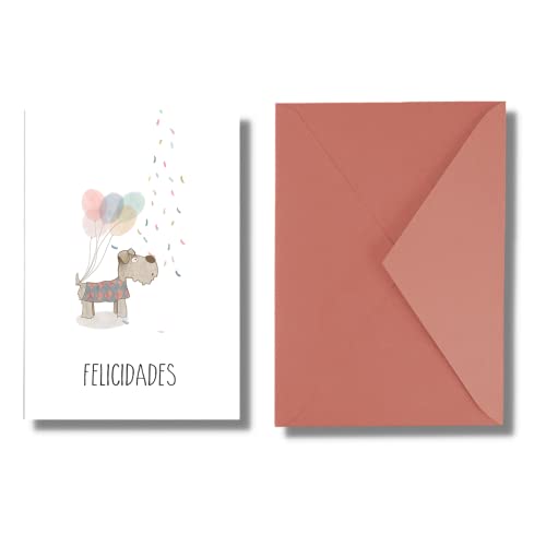 Forletter - Tarjeta de Felicitación, 15 x 21'5 cm, Cumpleaños, Felicidades