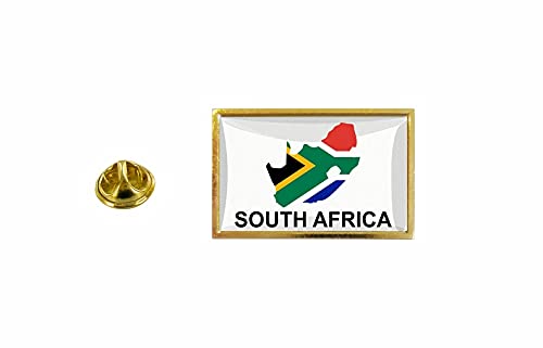 akachafactory Pin Pin Badge Flag Country Map ZA South Africa, Resin