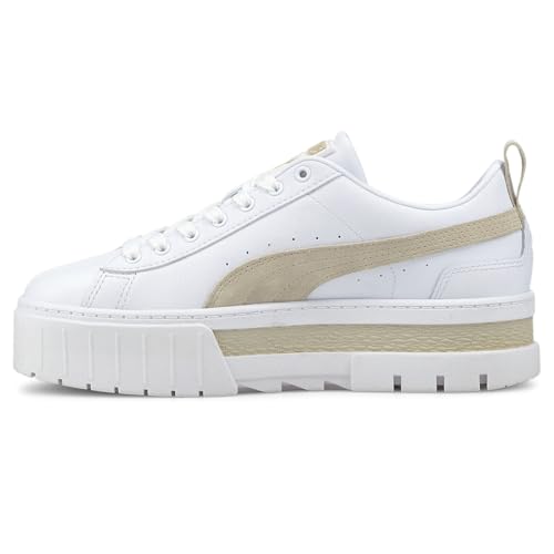 PUMA Womens Mayze Lace Up Platform Sneakers Shoes Casual - White - Size 9.5 M3