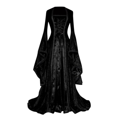 Robe médiévale femme costume de carnaval et loisirs amples