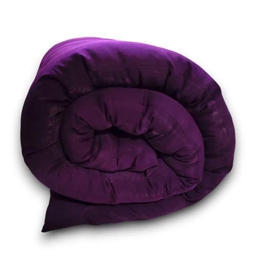 Image of ATOOTFUSION Soft Cotton Quilt Mattress Foldable for Floor Light Weight Filled Single Firm Cotton Quilt Mattress Gadda 1 Sleeping Capacity 3 x 6 ft or 72 x 36 Inches Purple
