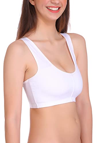 Image of Eve's Beauty Women's Padded Sports Bra (White)