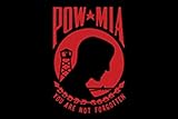 Rumbling Pride 6' x 9' Double Sided Motorcycle Flags Made in USA (Red POW MIA)