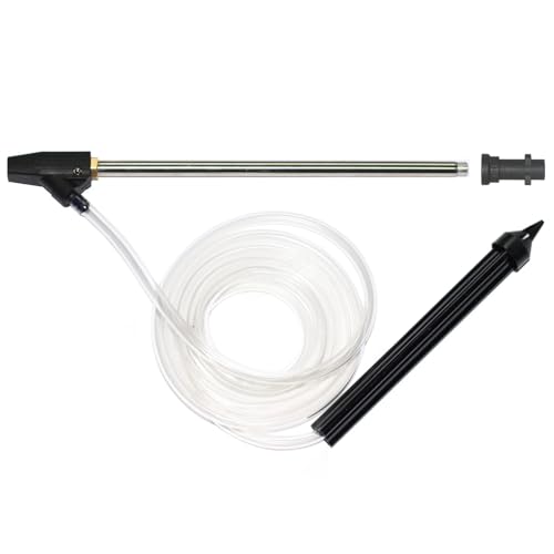 Kit de chorro de arena de alta presión para Karcher K1-K7 - Accesorio de chorro de arena húmedo para eliminación de óxido, pintura y aceite - Manguera de 3 m, construcción de goma y acero - Compatible