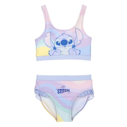 CERDÁ Life'S Little Moments Bikini Niña Dos Piezas | Traje de Baño Infantil Stitch Cómodo y Resistente para Playa y Piscina, Multicolor, 5 años para Niñas