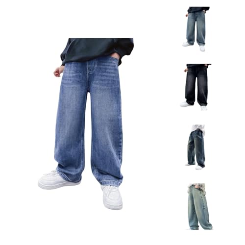 Baggy Jeans Jungen 4-12 Jahre - Lässige Cargo Jeans Mit Elastischem Bund