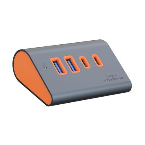 Hub USB 3.2 de 4 puertos de 10 Gbps para conectar impresora y teclado