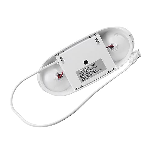 LED Emergency Light with 2 LED Lamps, 1800mAh Battery, Energy Efficient for Ceiling, Wall, and Hang Mount, Wide Voltage Range, ABS Material