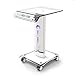 Produktbild CSS Trolley-Professional Beauty Equipment Trolley Cart, Arbeitsplatte aus Aluminiumlegierung und Arbeitsplatte aus Plexiglas, transparentes Material und Textur, geeignet für die Beauty-Ausstellung,B.