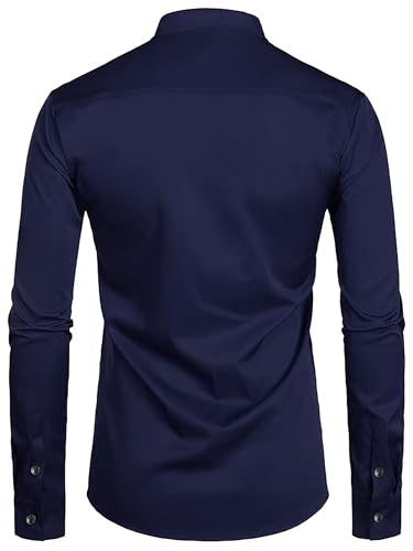 Image of Men's Slim Fit Beige Color Cotton Blend Casual Shirt