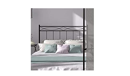 HOGAR24 ES Cabecero de Forja Mod. 556 | Camas de Matrimonio y Juvenil | Fabricado en España | Color Negro | Cama de 135 cm.