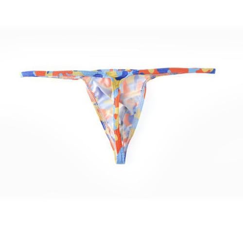 Low Waist Breathable G-Strings & Thongs for Men Sexy T-back Camouflage Print Underwear3