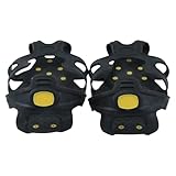 Eisgriffel Für Stiefel,Anti-Rutsch Schneegriffe Für Schuhe - Outdoor Stiefel Mit Greifspitzen | Für Frauen Männer Zum Wandern Angeln Winter Dachdecken Klettern Gehen Bergsteigen Und