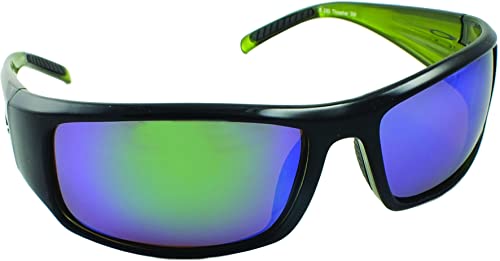 Sea Striker Classic Thresher Sunglasses Black Frame/Grn Mirror/BRN