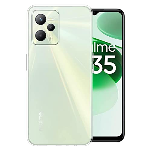 Image of Rubber Back Cover for Realme RMX3511 / Realme C35 - Transparent