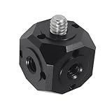 BinZyronic ユニバーサルジョイントアダプター 360度回転 – アーム式ビデオライトやマイクの拡張マウントに対応