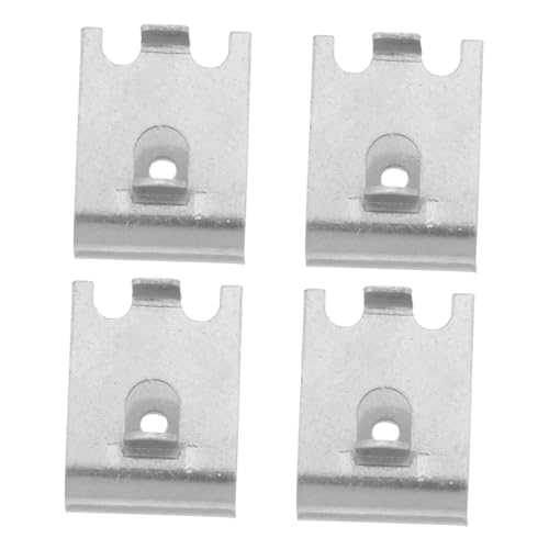 Lurrose 4 Piezas Soportes Ajustables Inoxidable para Divisiones de Refrigerador y Congelador Fáciles de y Altura Ajustable
