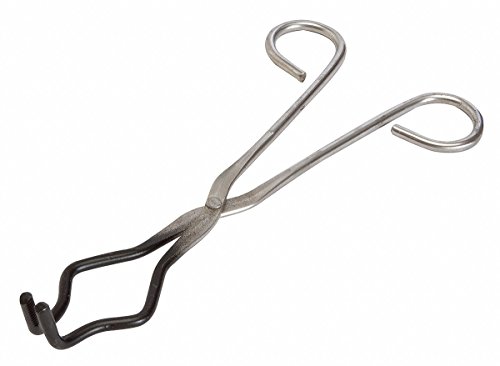 Coated Crucible Tongs, 18 in, Plated Steel