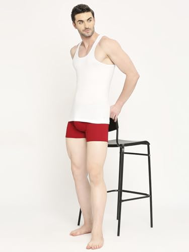 Image of VIP Supreme Men's 100% Combed Cotton White Vest | Moisture Absorbent Inner wear Combo for Men