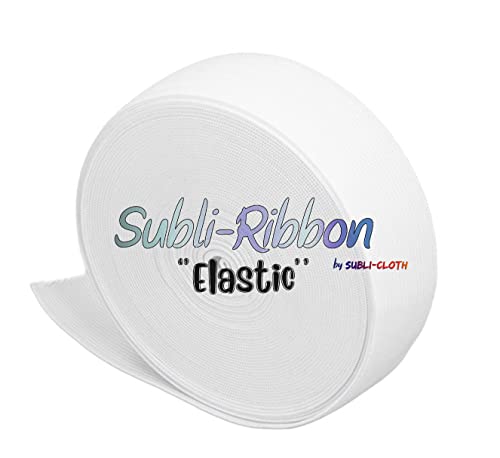 Subli-Ribbon "Elastic" Band für Sublimation DIY Custom Cloth Fabric Polyester (25 mm x 40 m) Cover