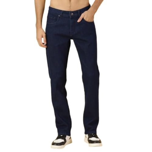 Image of Blue Jeans for Men Regular Fit - Cotton Jeans Pant for Men, Regular Denim Jeans for Boys - Light Fade Jeans for Men