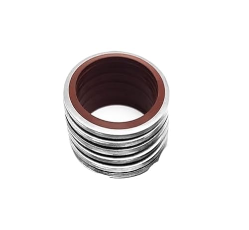 Rondelle combinée M5-60 joint caoutchouc FKM rouge bague étanchéité inox 304