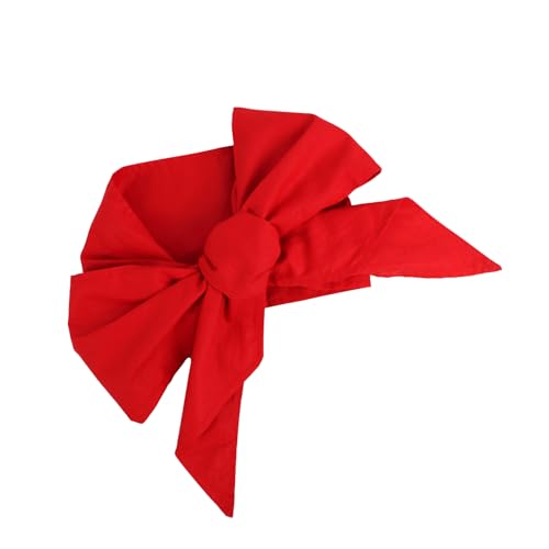 Image of Newborn Swaddle Sash, Soft Cotton Bow Decorative Strap for Swaddles, Adorable Maternity Bow Sash, 70x5.5 Inch, Red