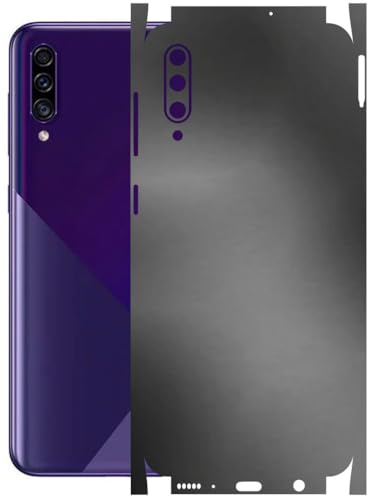 Image of AtOdds - Full Body Back Screen Guard Protector Film - Lamination Wrap Skin Sticker Compatible with Samsung Galaxy A30s | Scratchproof Matte Finish (Metallic Grey)